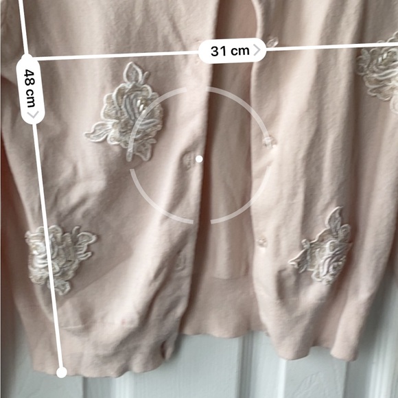 Pink Seidel embellished formal cardigan with glamour buttons - Picture 5 of 5